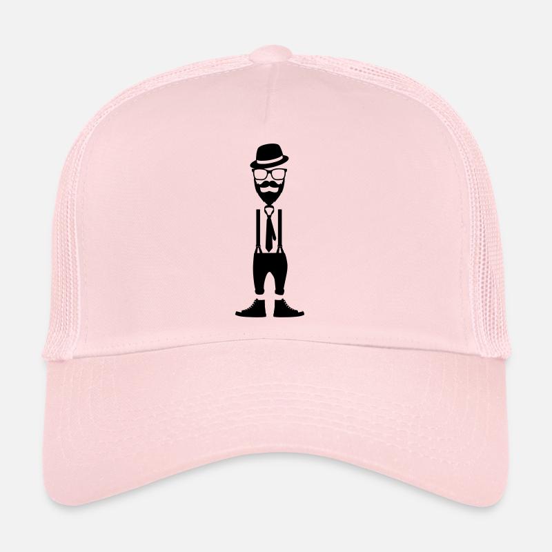 Hipster - Trucker Cap - Hellrosa