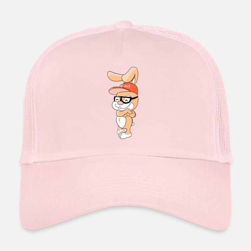 Lapin cool avec capuchon et lunettes Casquette trucker 