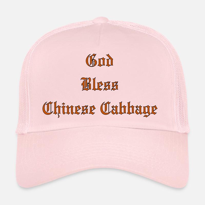 Dieu bénisChou chinois - Casquette trucker  - rose pâle