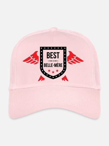 Meilleure Belle-Mère du Monde - Casquette trucker  - rose pâle - Devant