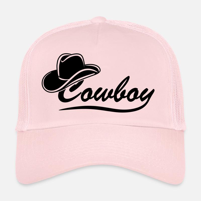 Cowboyschrift mit Hut Trucker Cap