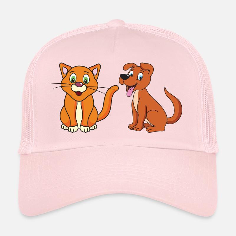 Katze Hund - Trucker Cap - Hellrosa