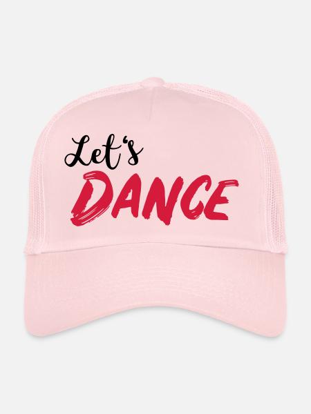 Let's DANCE - Dansons - Casquette trucker  - rose pâle - Devant