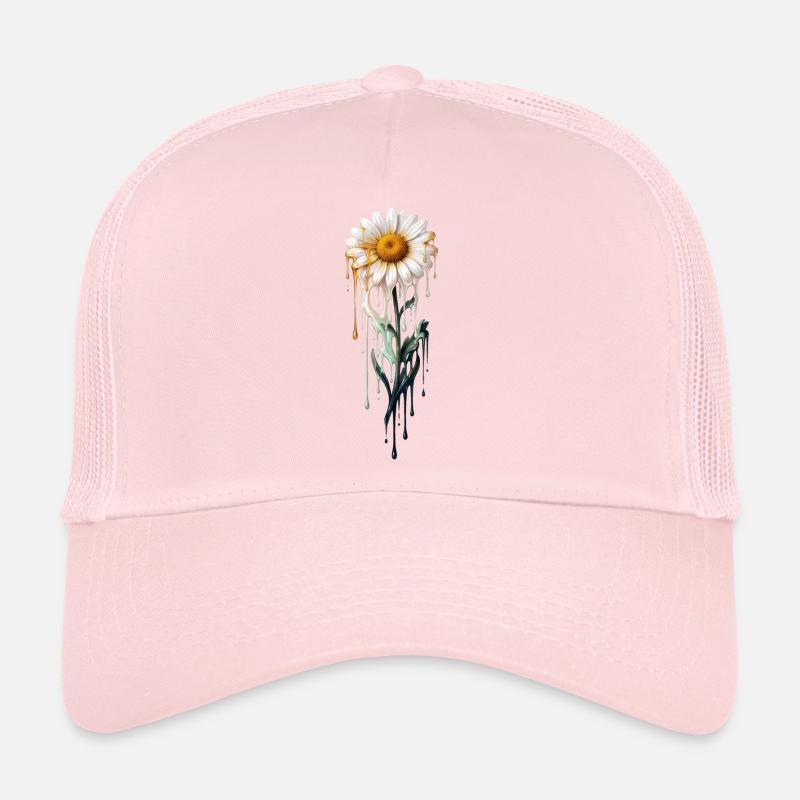 Daisy mit tropfender Farbe Trucker Cap