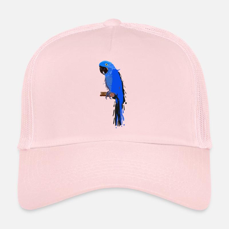 Hyazinth-Ara - Farbklecks - Trucker Cap - Hellrosa