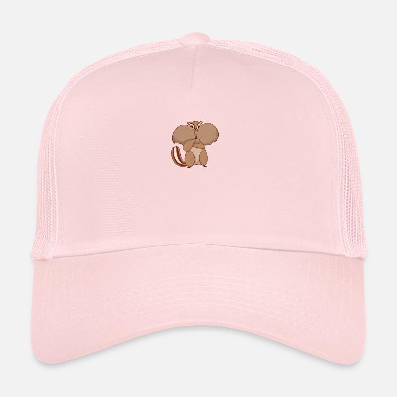 Écureuil rayé à la bouche pleine Casquette trucker 
