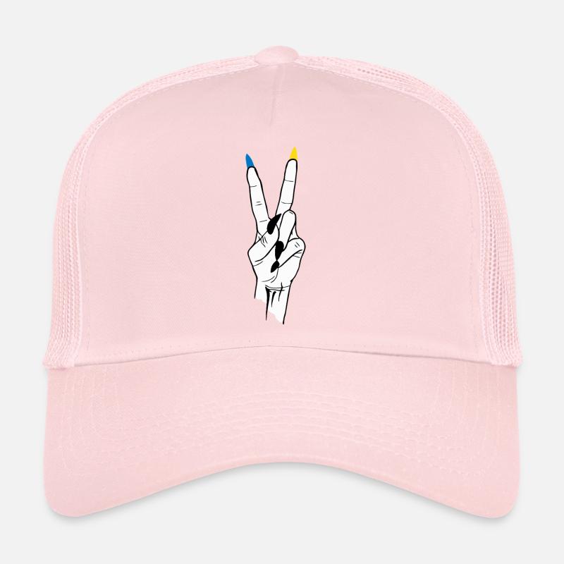 Sieg Ukraine Frieden - Trucker Cap - Hellrosa