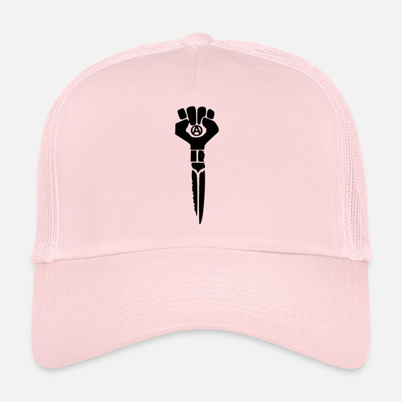 révolution - Casquette trucker  - rose pâle