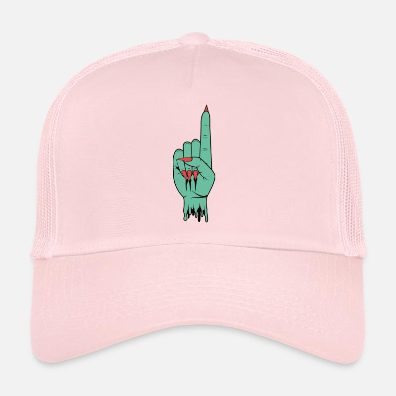 SpaceHoop - Blaue Hand Trucker Cap