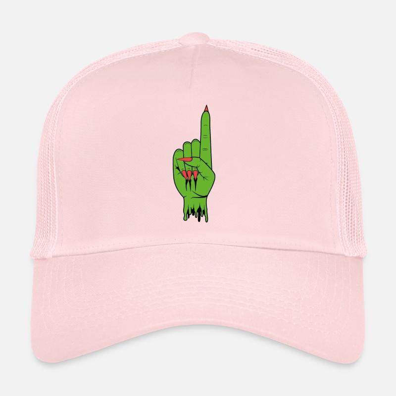 SpaceHoop - Grüne Hand Trucker Cap