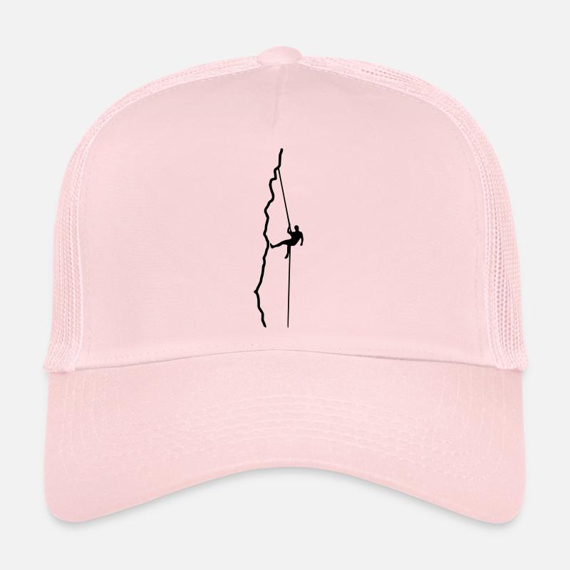 Climber rappelling - Trucker Cap - pale pink