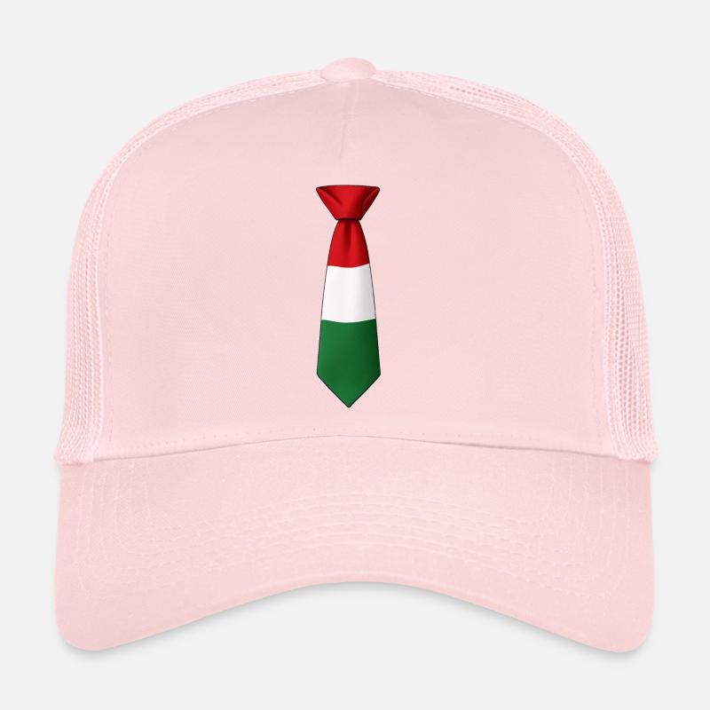 Hungary flag on tie Trucker Cap