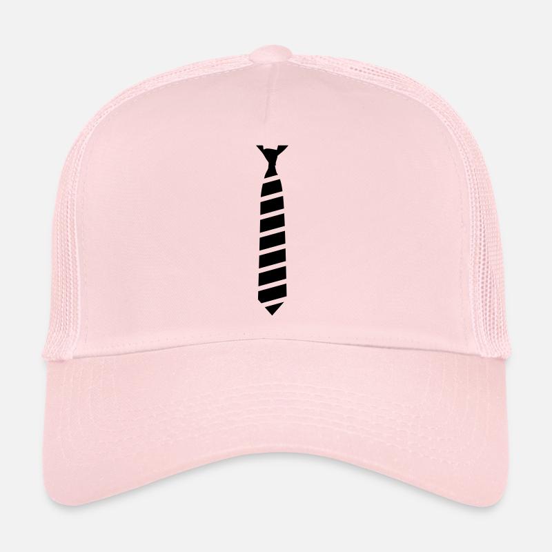 Cravate - Casquette trucker  - rose pâle