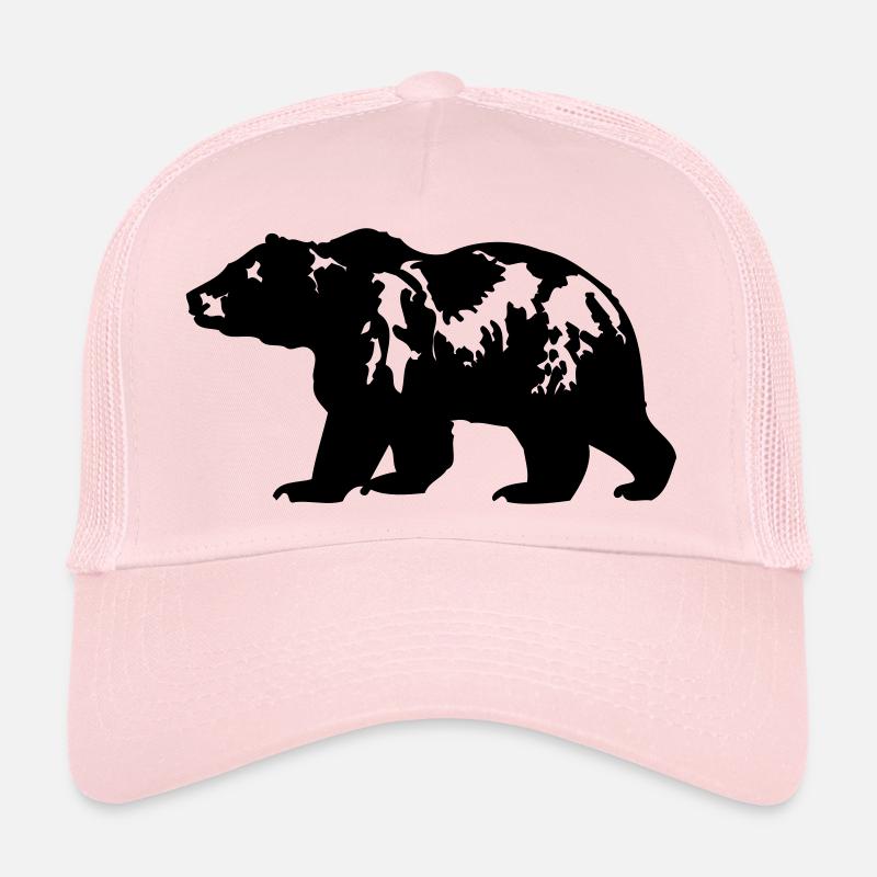 grizzly - Casquette trucker  - rose pâle