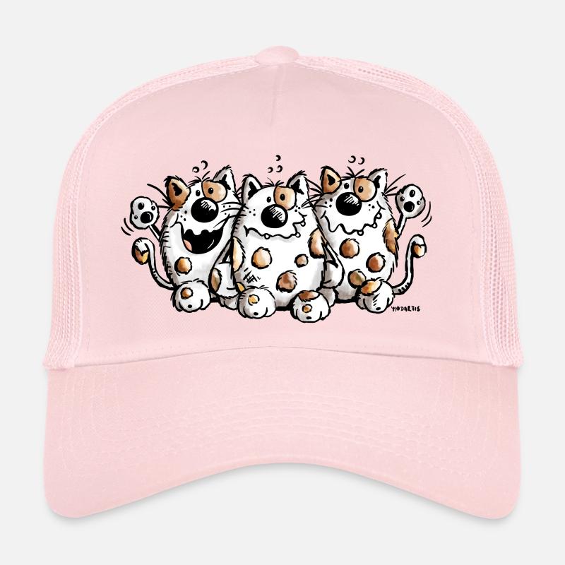 Drei dicke Katzen - Katze - Cat - Comic Trucker Cap