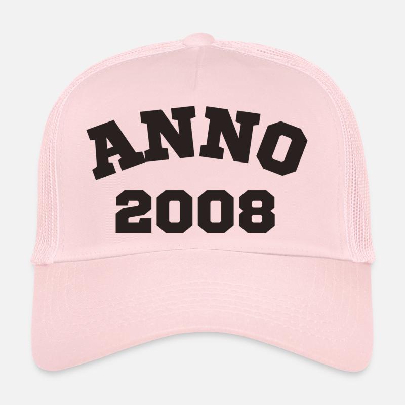 Anno 2008 Anniversaire Année de naissance Casquette trucker 