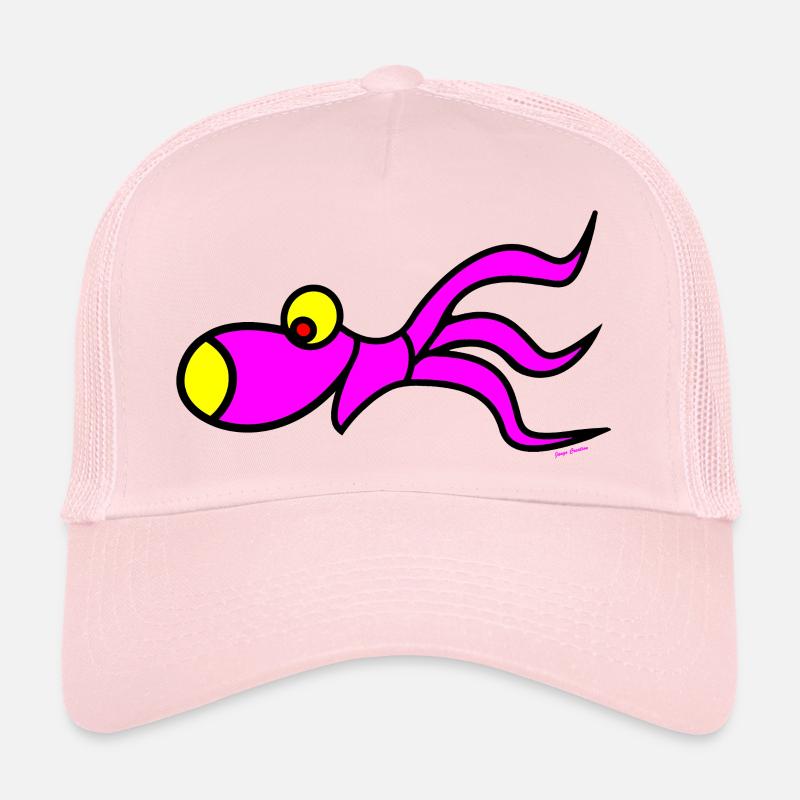 squid shirt - Trucker Cap - Hellrosa