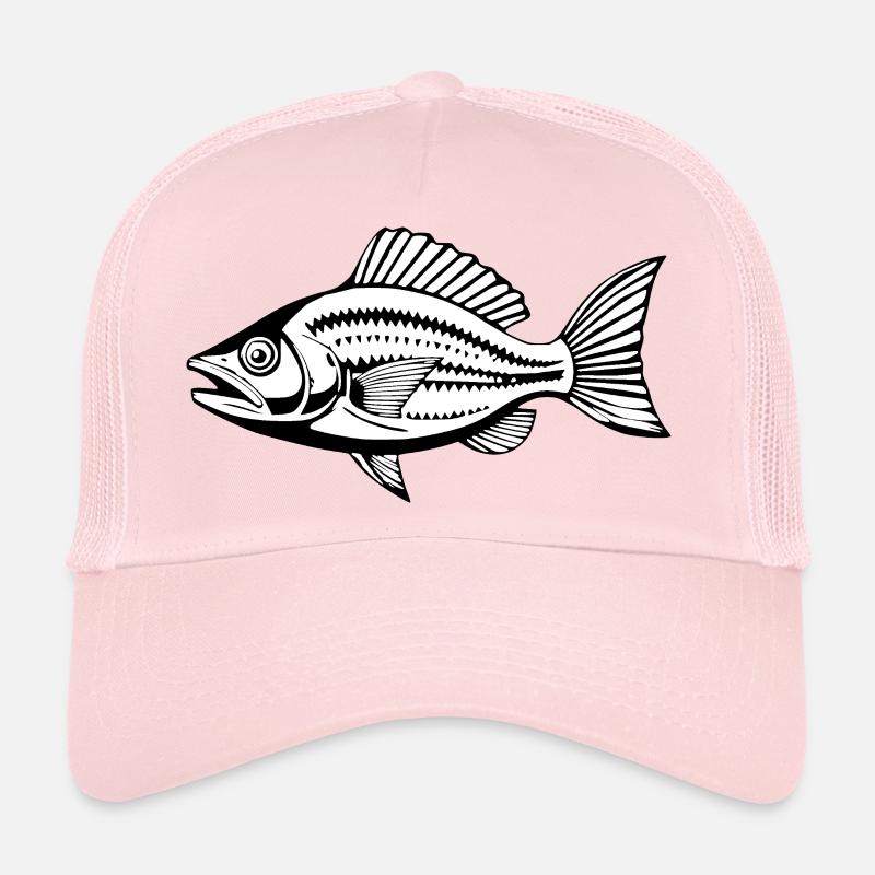 Fish Angler T-shirt Gift Angler Trucker Cap