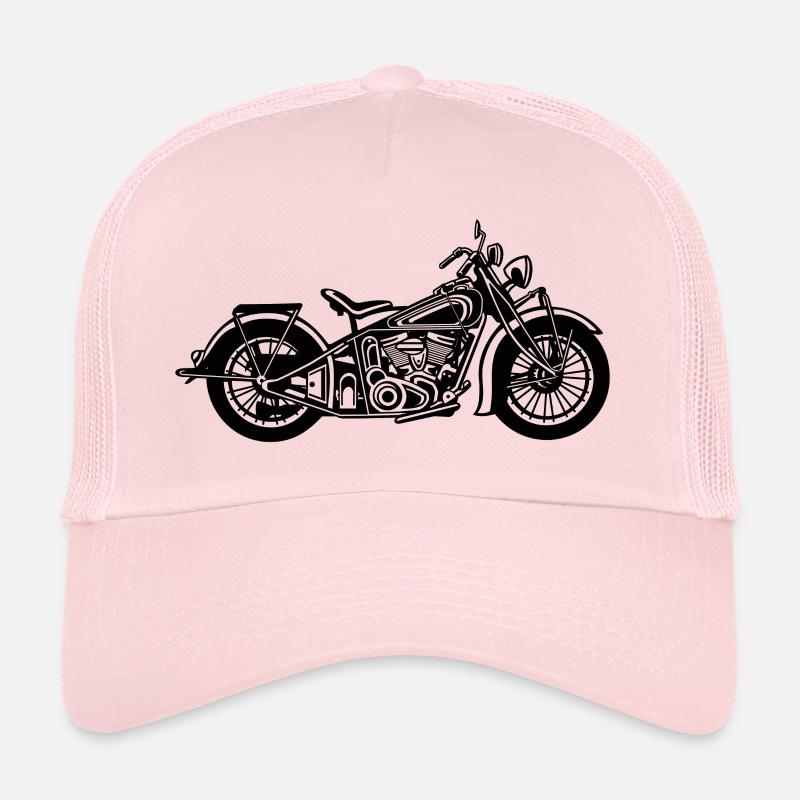 Chopper / Bobber Motorrad 03_schwarz Trucker Cap