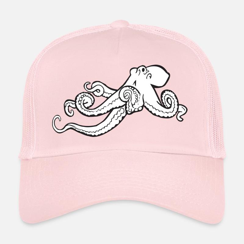 poulpe géant calmar, poulpe, calmar, poissons seiche Casquette trucker 