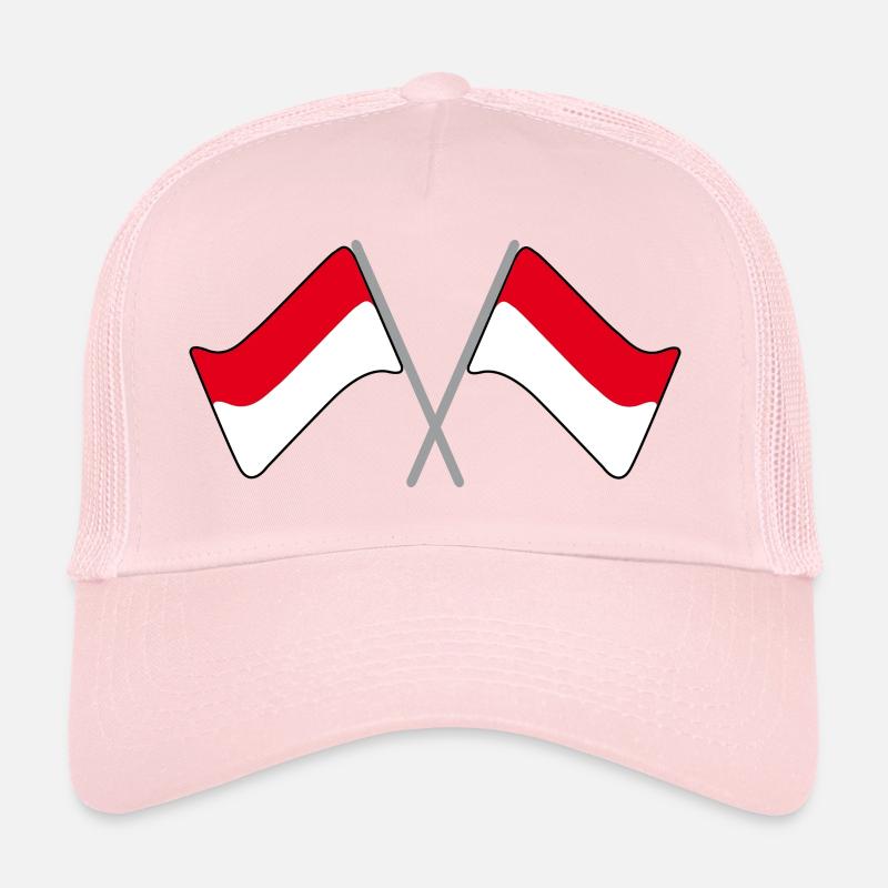 Drapeau rouge et blanc | drapeau | Football | stade Casquette trucker 