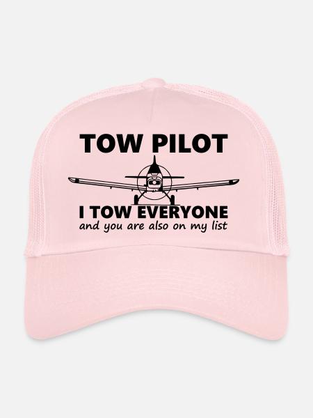 towpilot piper pa25 - Trucker Cap - Hellrosa - Vorne