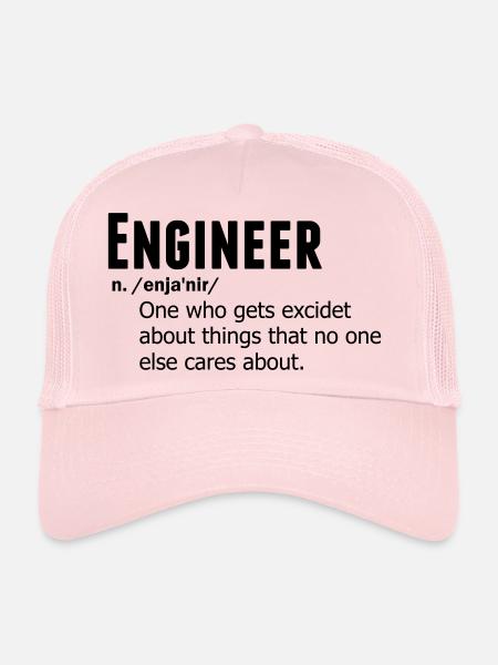 Engineer - Trucker Cap - pale pink