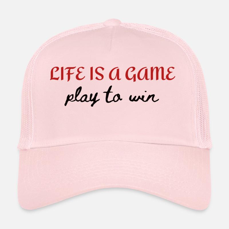 Life is a game - Trucker Cap - pale pink