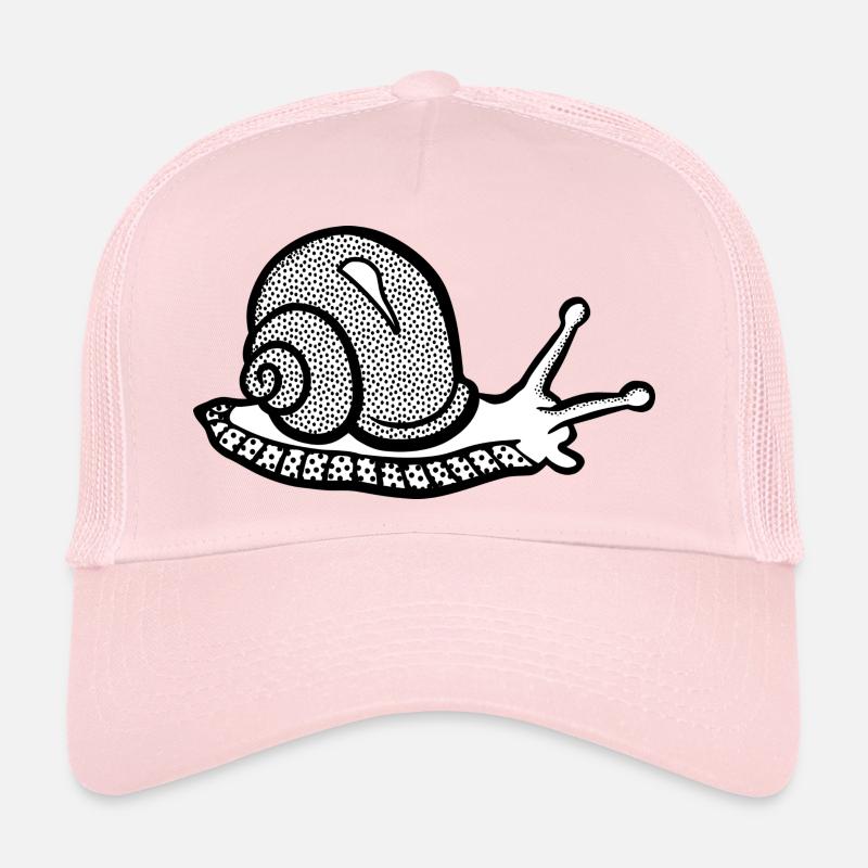 Snail noir et withe Casquette trucker 
