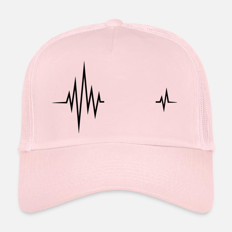 Your text pulse, frequency, heartbeat, party music Trucker Cap