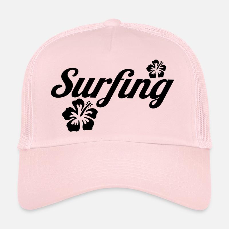 surfing - Trucker Cap - Hellrosa