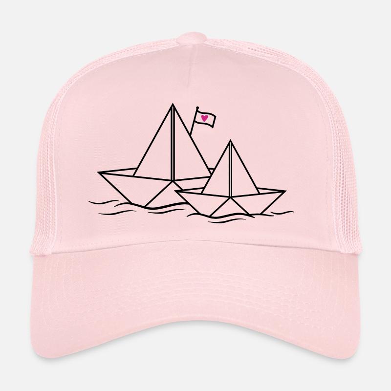 Bateaux en papier Bateau en papier Bateaux Amour Couples Casquette trucker 