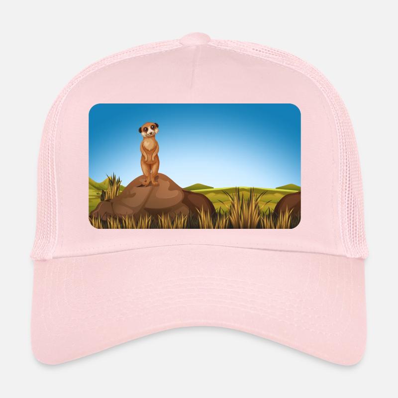 Suricate sur butte | personnalisable Casquette trucker 