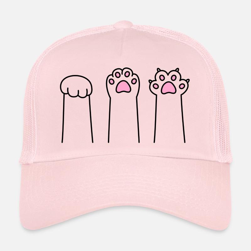 Stone Paper Scissors Cat Paw Game Cat Paws Trucker Cap