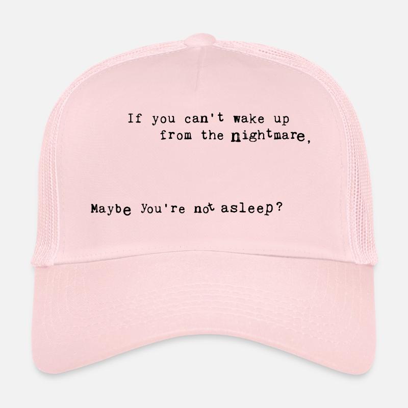 Nightmare (personnaliser la couleur) - Casquette trucker  - rose pâle