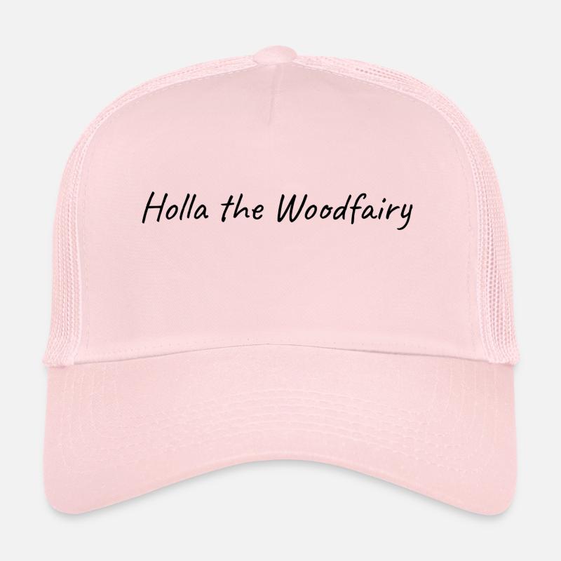Lusiger Denglisch Spruch, Woodfairy - Trucker Cap - Hellrosa
