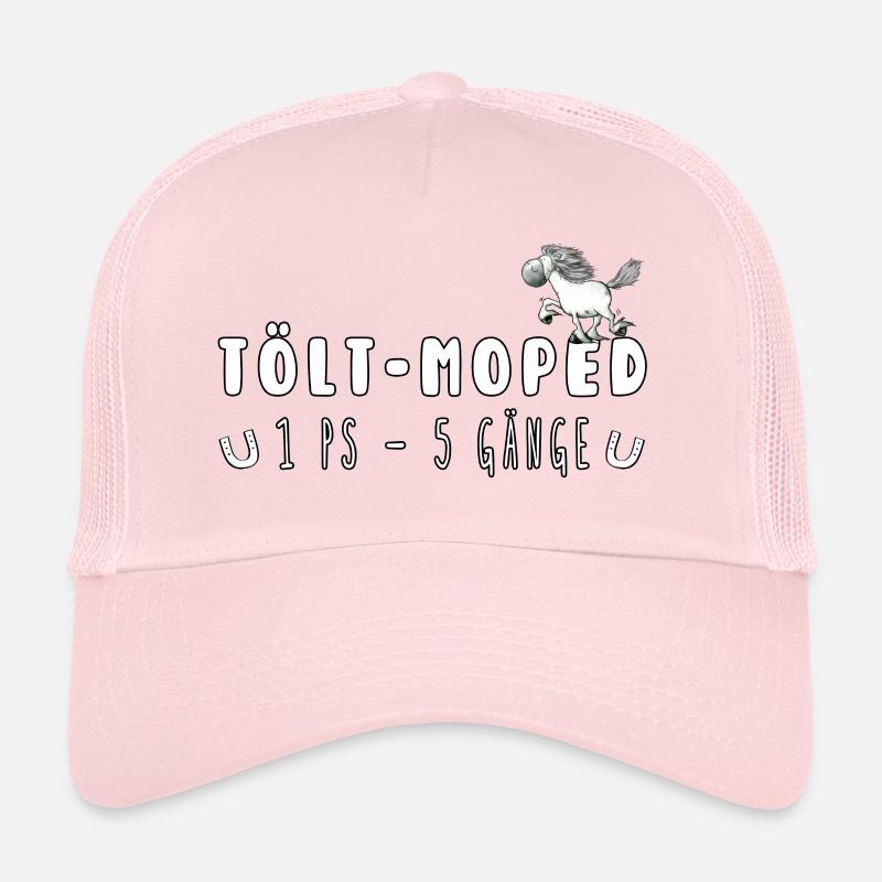 Tölt Moped Islandpferd Pferde Sprüche - Trucker Cap - Hellrosa