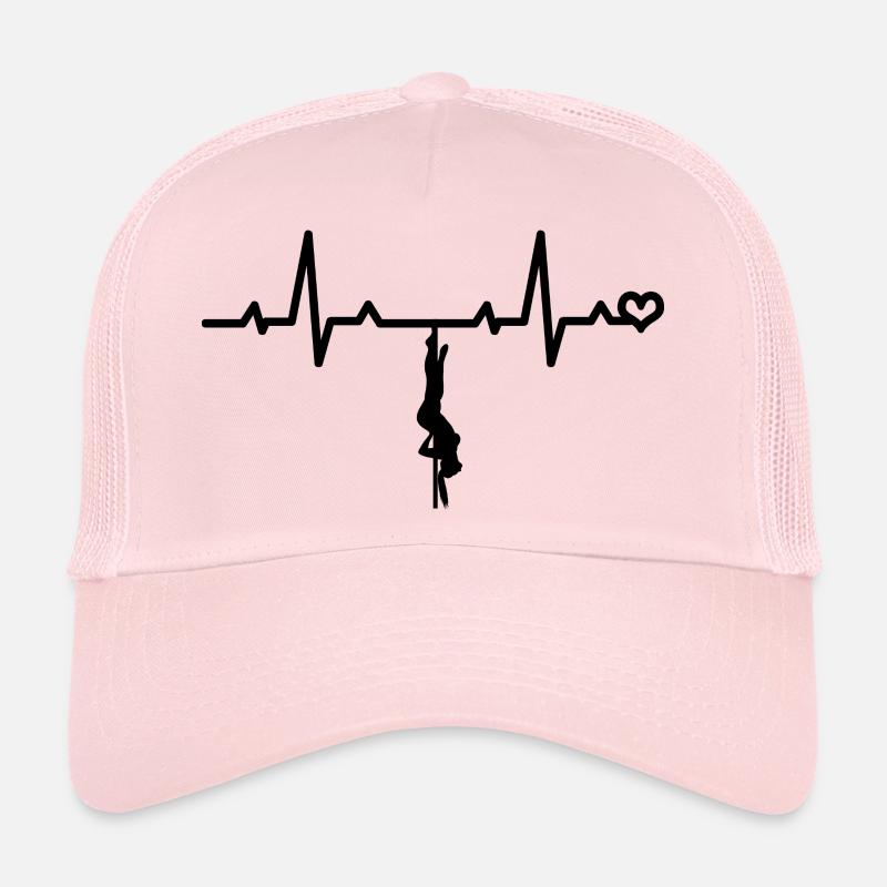Pole dance Herzschlag Herzfrequenz EKG Puls Liebe Trucker Cap