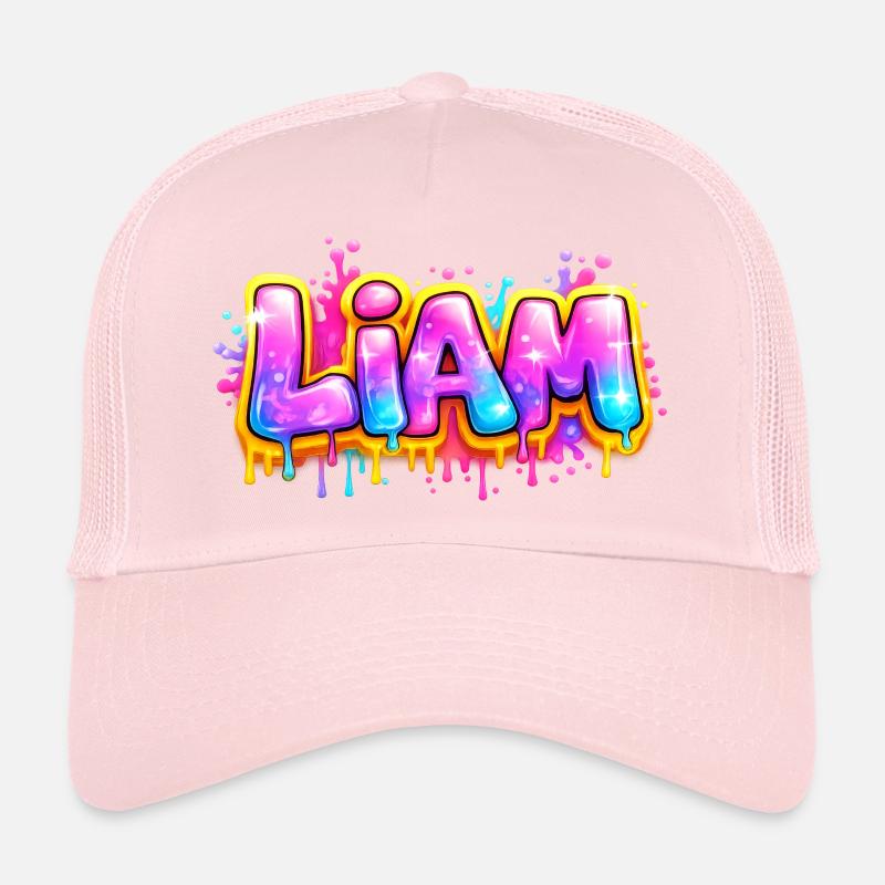 LIAM GRAFFITI NAME FÜR PERFEKTES GESCHENK DRUCKBAR Trucker Cap