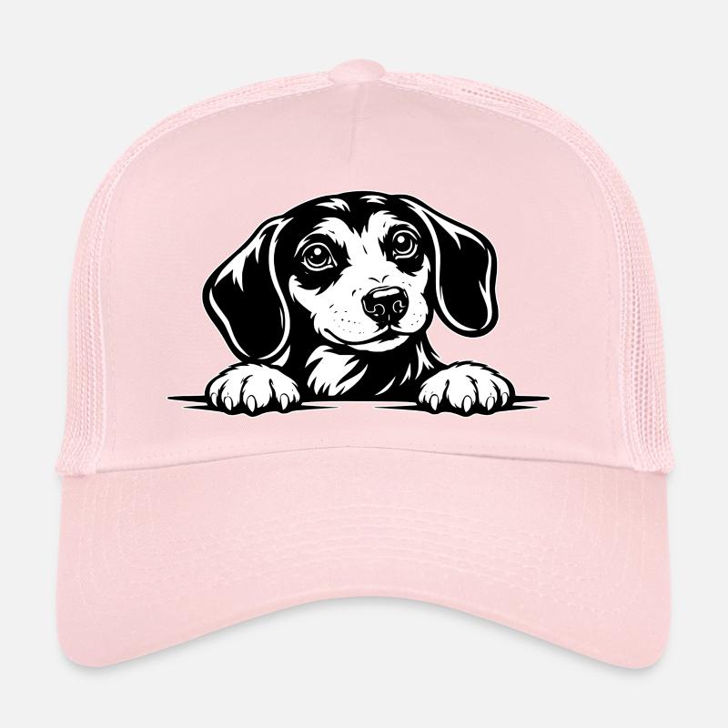 Portrait du teckel à la patte Casquette trucker 
