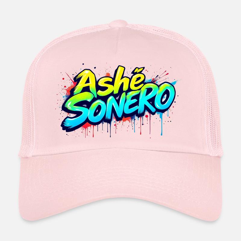 Ashe Sonero Graffiti-Regenbogen Trucker Cap