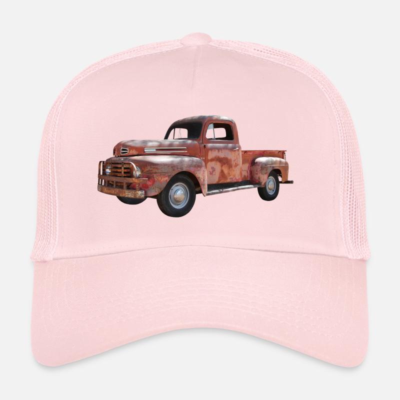 Pick Up Oldtimer - Trucker Cap - Hellrosa