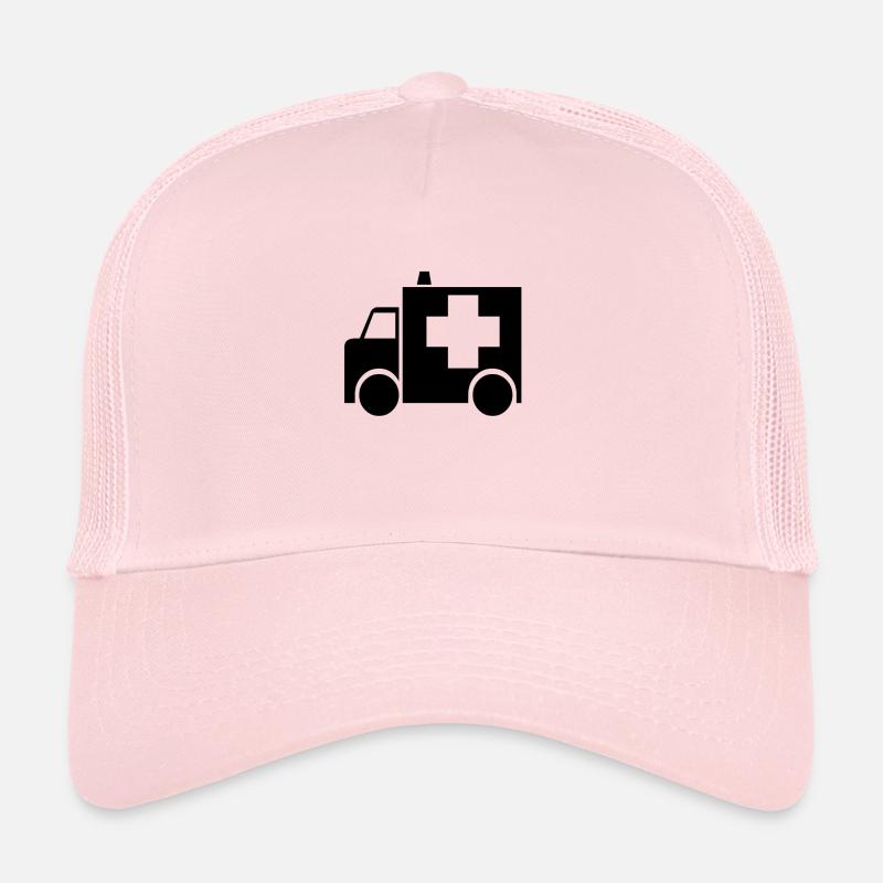 Krankenwagen - Trucker Cap - Hellrosa