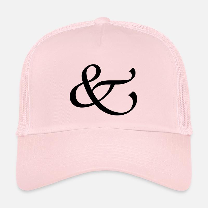et - Casquette trucker  - rose pâle