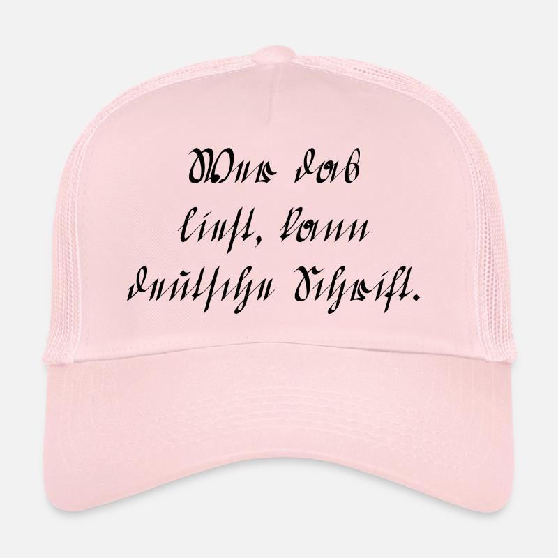 Écriture allemande Casquette trucker 