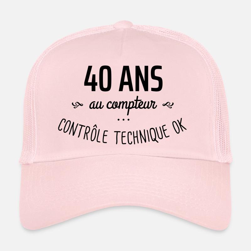 40 ans au compteur Casquette trucker 