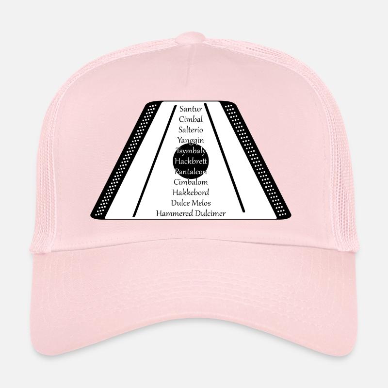 Hackbrett black n white - Trucker Cap - Hellrosa