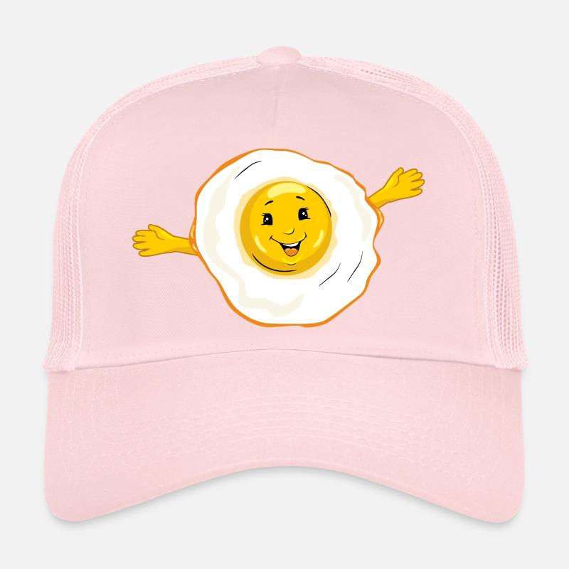 Cartoon_smiling_fried_egg Trucker Cap