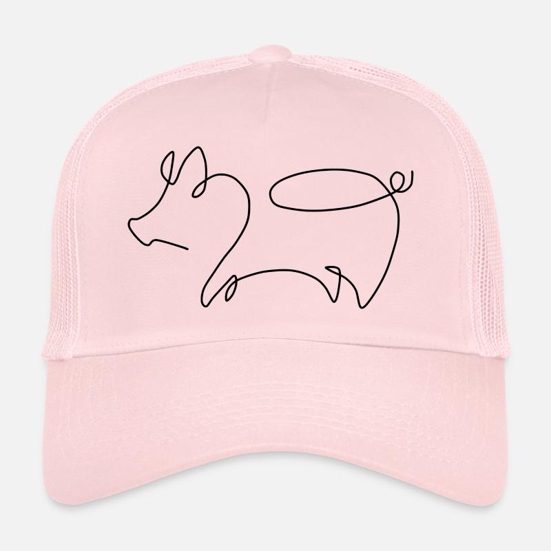 pig - Trucker Cap - pale pink