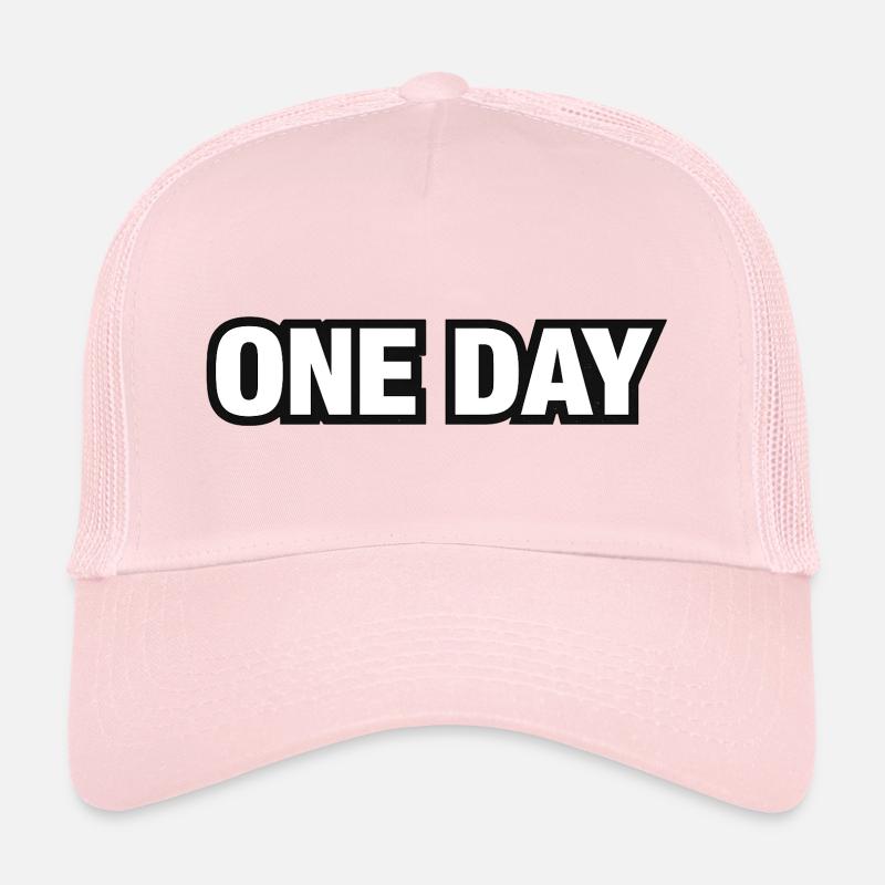 Typographie du Moment d’un Jour - Casquette trucker  - rose pâle